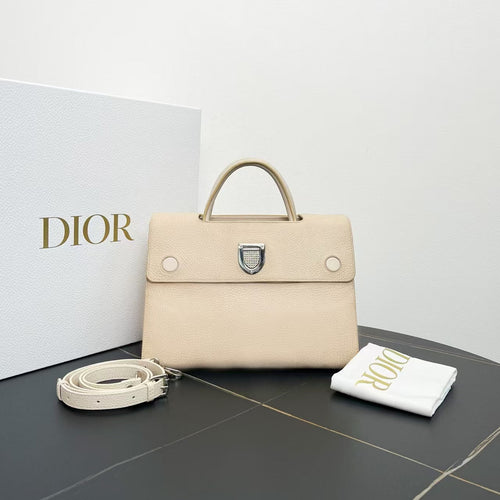 Dior Beige Two-Way Top Handle Bag