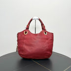 Dior Red Leather Tote Bag - Luxury Designer Handbag for Women