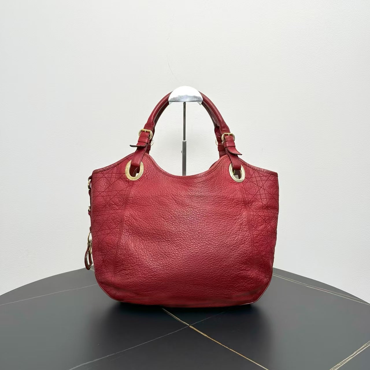 Dior Red Leather Tote Bag - Luxury Designer Handbag for Women