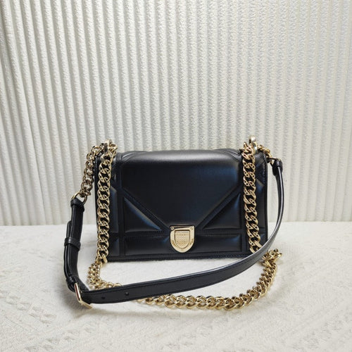 Dior Black Leather Shoulder Bag