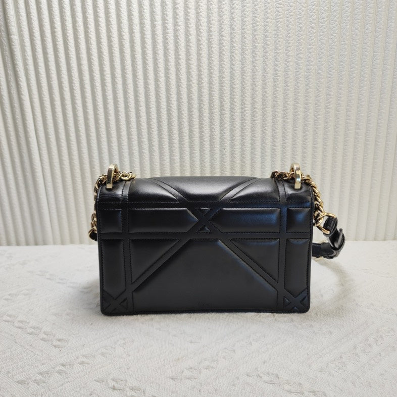 Dior Black Leather Shoulder Bag