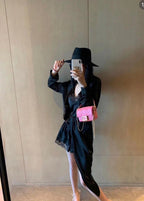 Fendi Baguette Pink Shoulder Bag with Gold Chain Strap