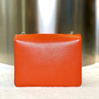 Gucci Chain Bag 2881 in Orange Leather - Crossbody