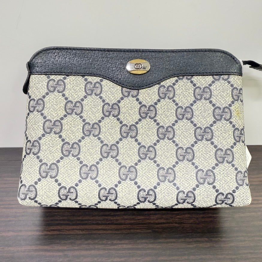 Gucci GG Pouch FM0224 Beige Canvas Clutch Bag