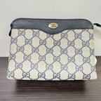 Gucci GG Pouch FM0224 Beige Canvas Clutch Bag