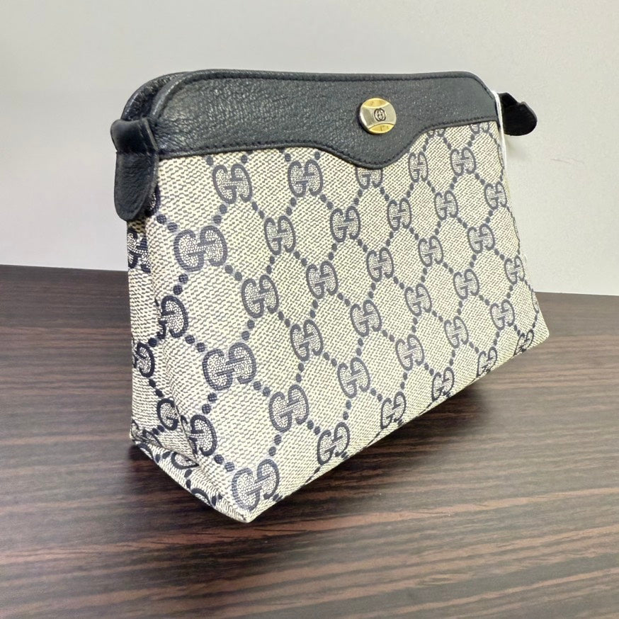 Gucci GG Pouch FM0224 Beige Canvas Clutch Bag