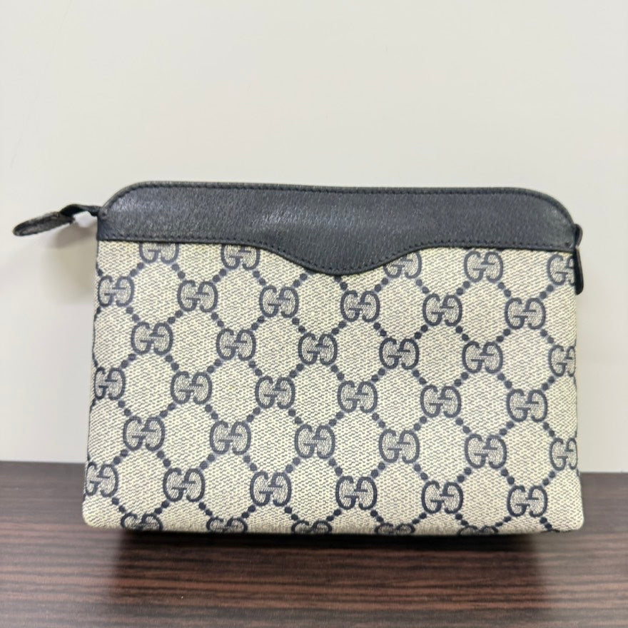 Gucci GG Pouch FM0224 Beige Canvas Clutch Bag