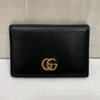 Gucci GG Marmont Card Case FM0014 Black Leather Wallet