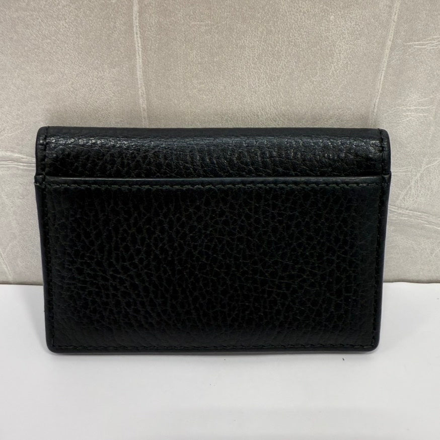 Gucci GG Marmont Card Case FM0014 Black Leather Wallet