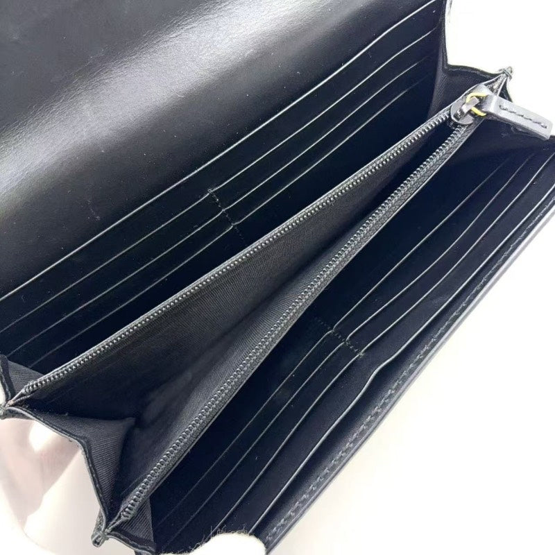 Gucci   Interlocking G Leather Wallet Black