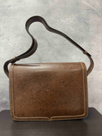 Gucci Vintage Shoulder Bag RE56935900 Brown Leather