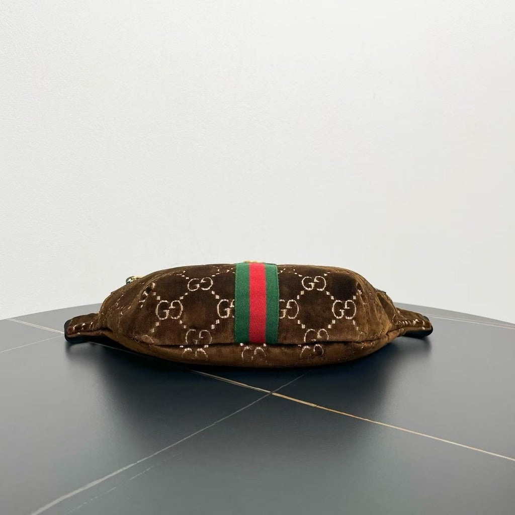 Gucci GG Supreme Brown Waist Bag