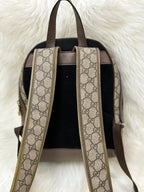 Gucci GG Supreme Ophidia Backpack Beige Canvas