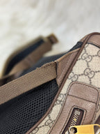 Gucci GG Supreme Ophidia Backpack Beige Canvas