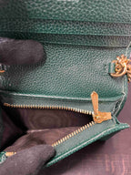 Gucci Horsebit Chain Wallet JX68950100 Green Leather Wallet