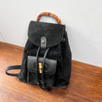 Gucci   Bamboo Backpack AG367 Black Leather