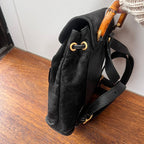 Gucci   Bamboo Backpack AG367 Black Leather