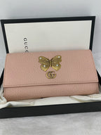 Gucci   GG Marmont Pink Leather Wallet