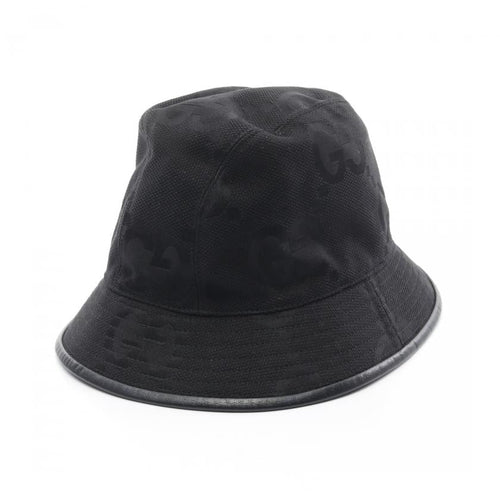 GUCCI Jumbo GG Bucket Hat Black Cotton XXL