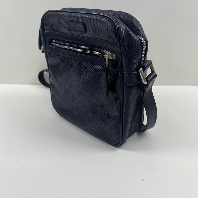Gucci GG Embossed Black Low Key Camera Bag