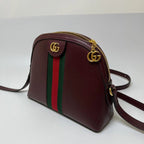 Gucci Ophidia Burgundy Calfskin Crossbody Bag
