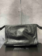 Gucci Clutch JZ35235200 Black Leather Bag