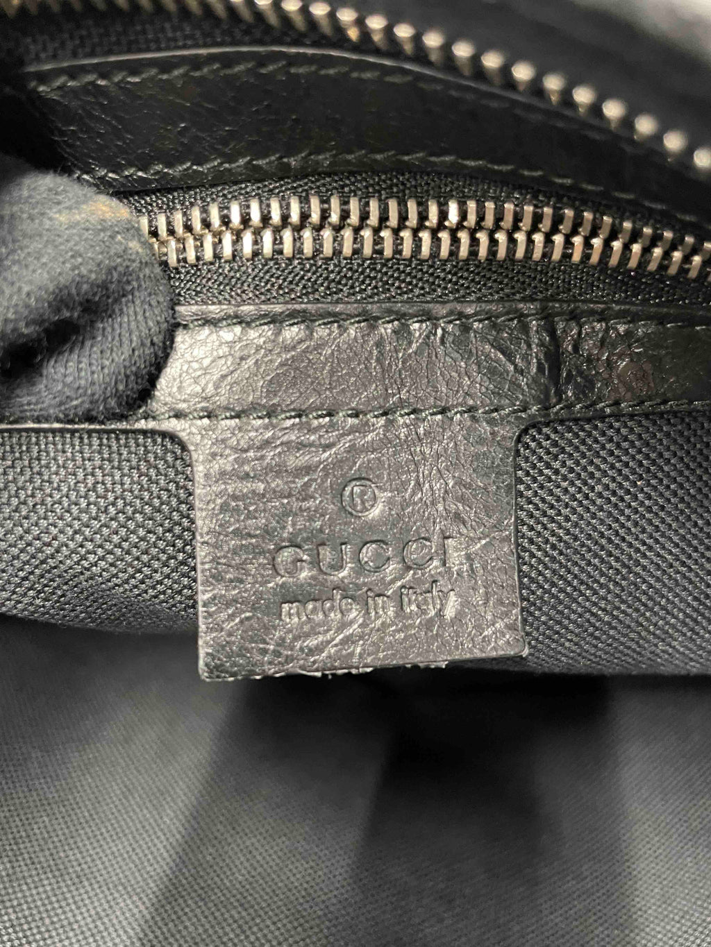 Gucci Clutch JZ35235200 Black Leather Bag