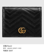 Gucci GG Marmont Black Leather Wallet