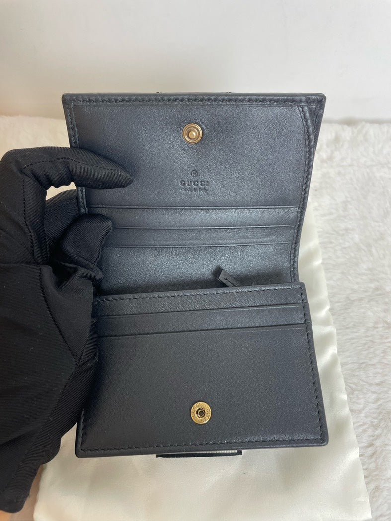 Gucci GG Marmont Black Leather Wallet