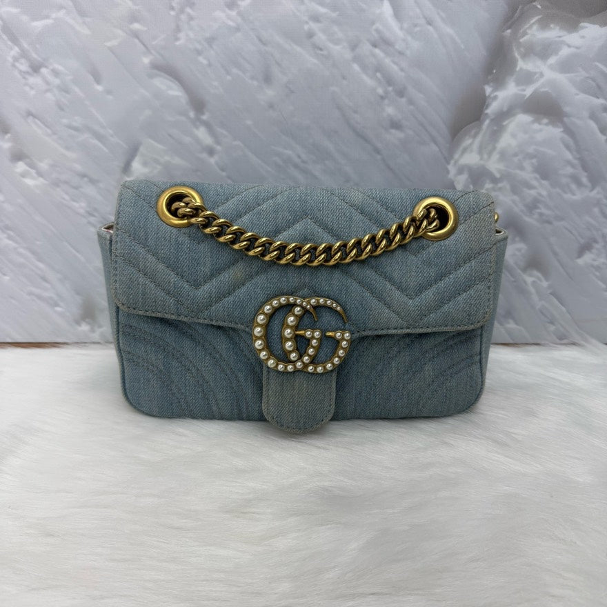 Gucci Marmont Bag Denim