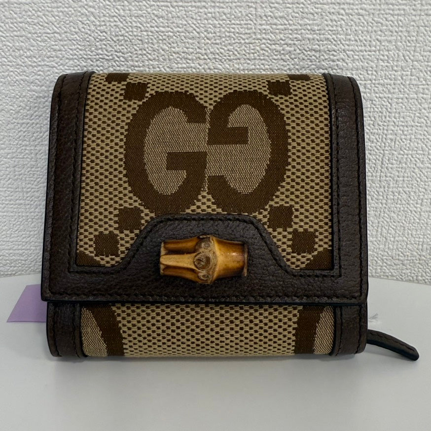 Gucci Jumbo GG Bamboo Wallet FM0047