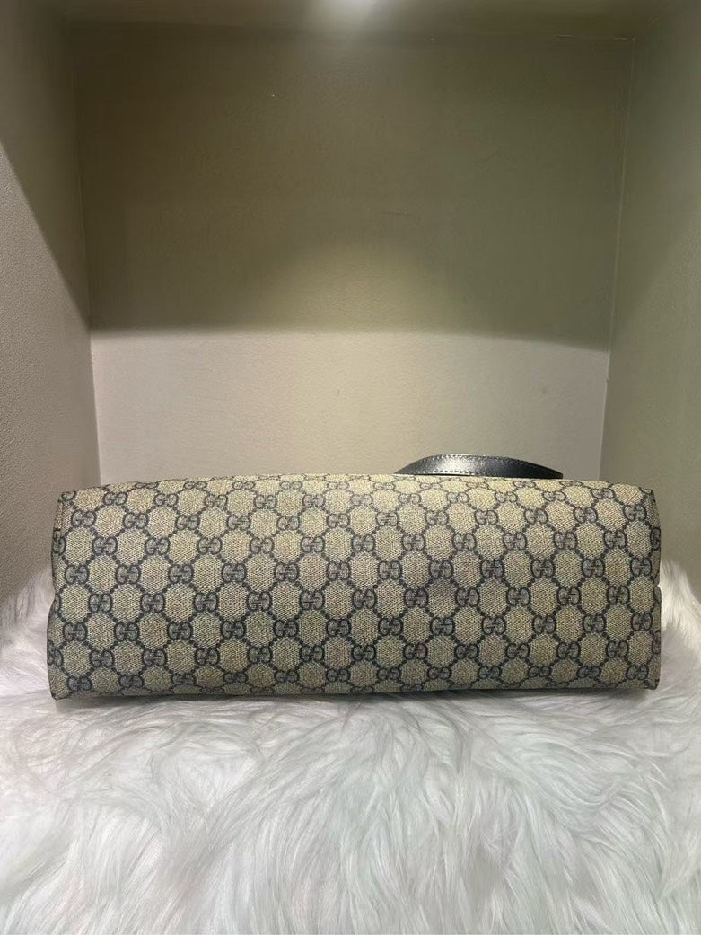 Gucci GG Canvas Beige Shoulder Tote Bag