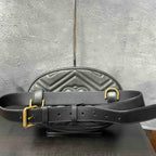 Gucci GG Marmont Belt Bag JZ397113000 - Black Leather Waist Bag