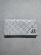 GUCCI GG Marmont White Leather  Wallet