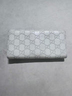 GUCCI GG Marmont White Leather  Wallet