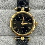 Gucci QZ Watch 21.5mm GP/Leather 16cm zn6642F