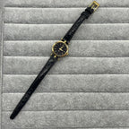 Gucci QZ Watch 21.5mm GP/Leather 16cm zn6642F