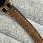 Gucci QZ Watch 21.5mm GP/Leather 16cm zn6642F