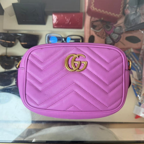 Gucci camera bag purple