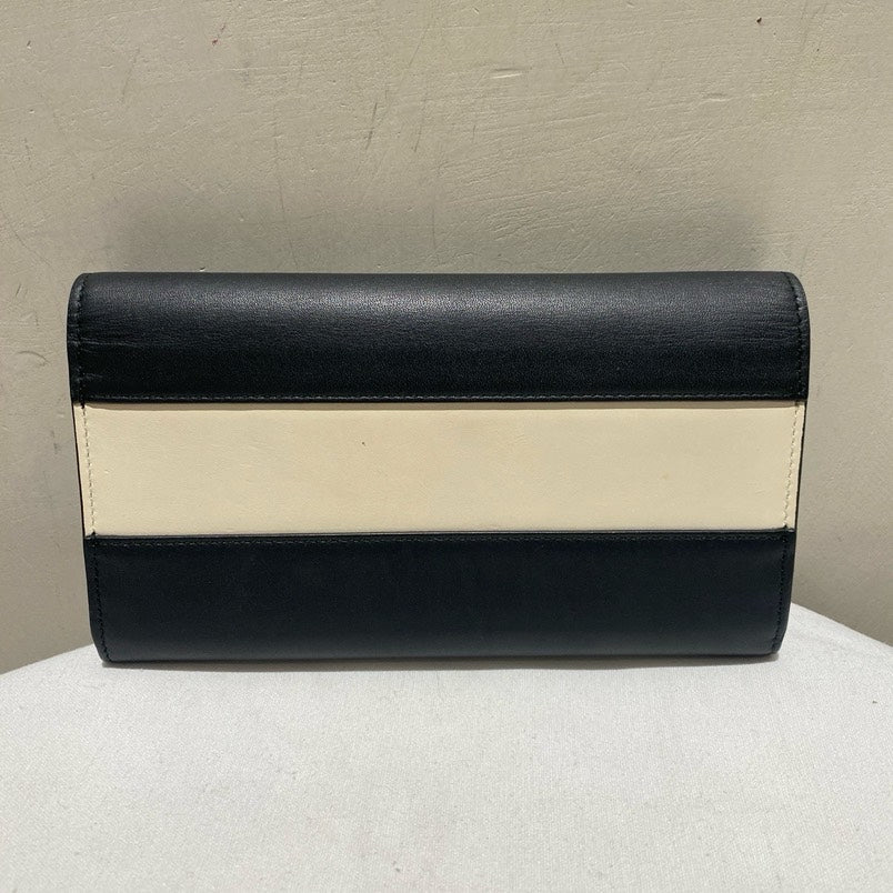 Gucci Bee Long Wallet Black Leather Wallet