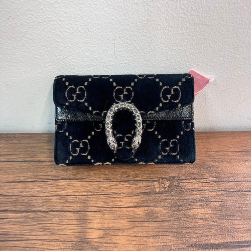 Gucci Suede&Leather Chain Shoulder Bag