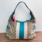 Gucci Canvase&Leather Hobo Bag