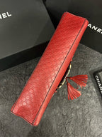 Gucci Red Emily 30 Tassel Chain Shoulder Bag