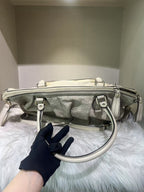Gucci D-Ring White Leather Shoulder Bag