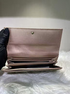 GUCCI Heartbit Wallet Beige Canvas Wallet