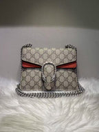 GUCCI Dionysus GG Supreme Beige Mini Bag