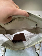 GUCCI Cream GG Canvas Shoulder Bag
