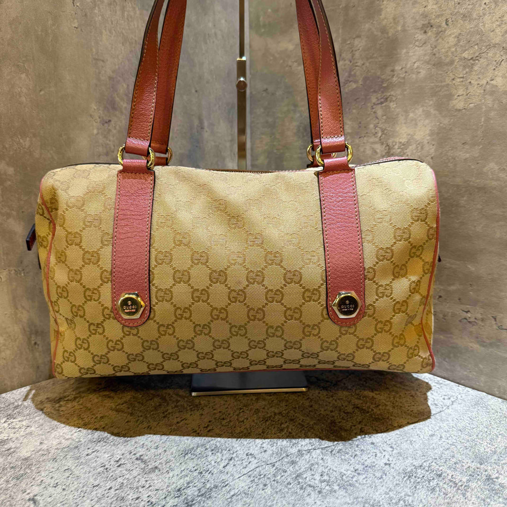 🛍️  Gucci monogram Boston bag