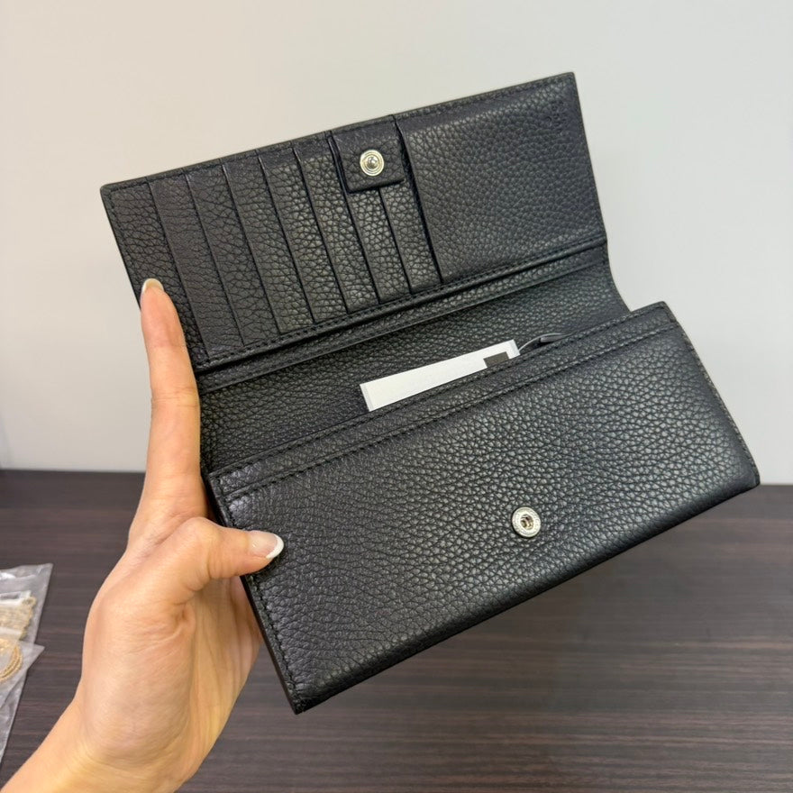 Gucci Leather Long Wallet LB114545