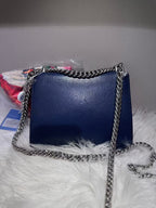GUCCI Dionysus Blue Leather Shoulder Bag